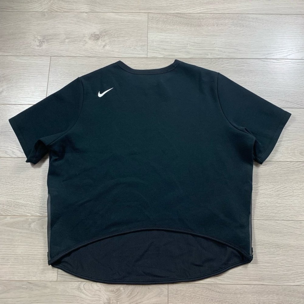 Nike Dry Black Short Sleeve Training Sweater Top - Picture 4 of 11